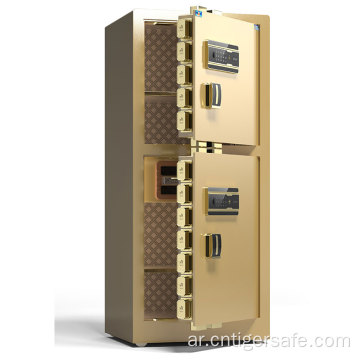 نمر خزانات 2-أبواب الذهب 150 سم ارتفاع قفل كهربائي